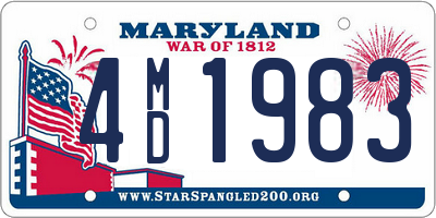 MD license plate 4MD1983