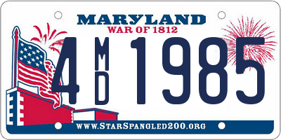 MD license plate 4MD1985