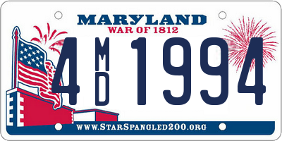 MD license plate 4MD1994