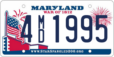 MD license plate 4MD1995