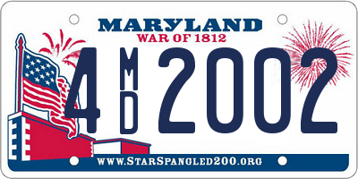 MD license plate 4MD2002