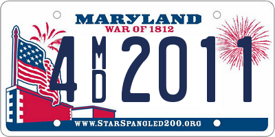 MD license plate 4MD2011