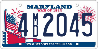 MD license plate 4MD2045