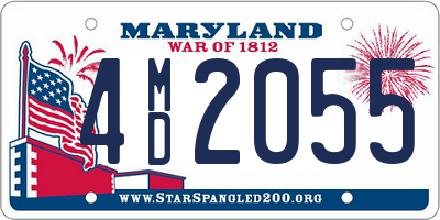 MD license plate 4MD2055