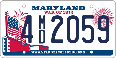 MD license plate 4MD2059