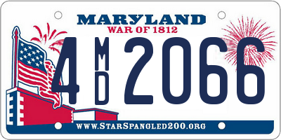 MD license plate 4MD2066