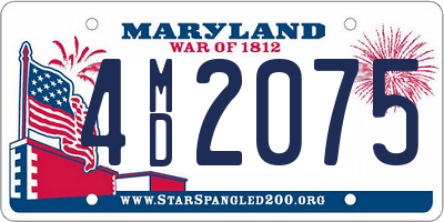 MD license plate 4MD2075