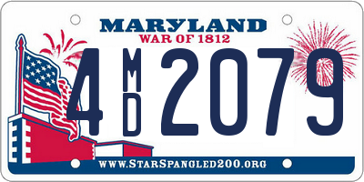 MD license plate 4MD2079