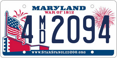 MD license plate 4MD2094