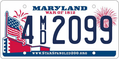 MD license plate 4MD2099