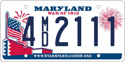 MD license plate 4MD2111