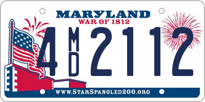 MD license plate 4MD2112