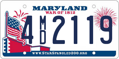 MD license plate 4MD2119