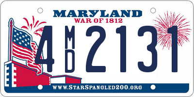 MD license plate 4MD2131