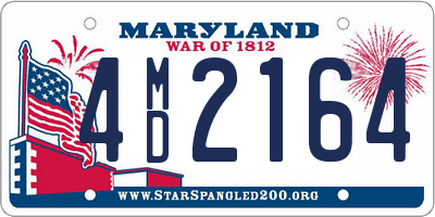 MD license plate 4MD2164