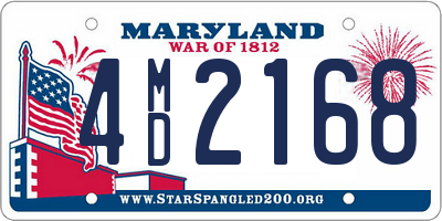 MD license plate 4MD2168