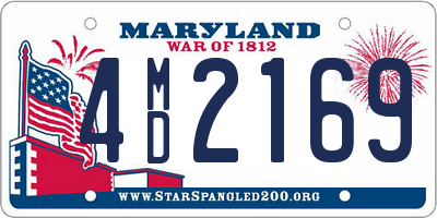 MD license plate 4MD2169