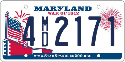 MD license plate 4MD2171
