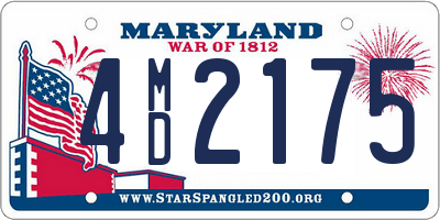 MD license plate 4MD2175