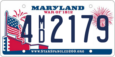 MD license plate 4MD2179