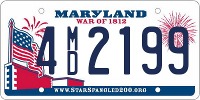 MD license plate 4MD2199