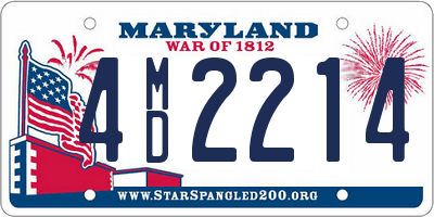 MD license plate 4MD2214