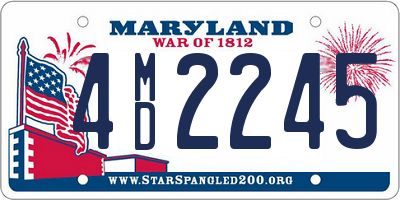 MD license plate 4MD2245