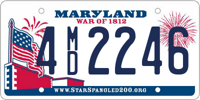 MD license plate 4MD2246