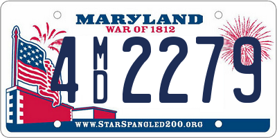 MD license plate 4MD2279