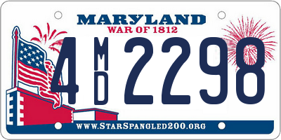 MD license plate 4MD2298