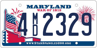 MD license plate 4MD2329