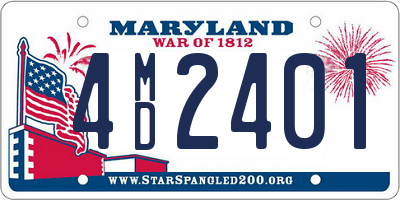 MD license plate 4MD2401