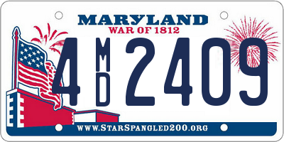 MD license plate 4MD2409