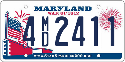 MD license plate 4MD2411