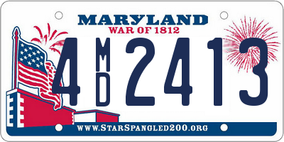 MD license plate 4MD2413