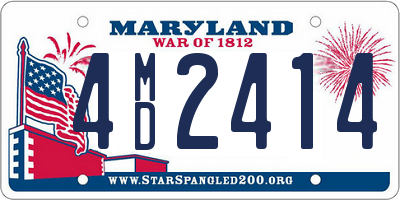 MD license plate 4MD2414