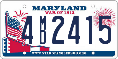 MD license plate 4MD2415