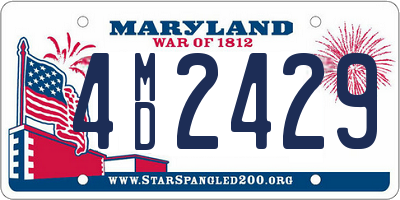 MD license plate 4MD2429