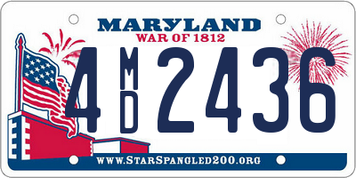 MD license plate 4MD2436