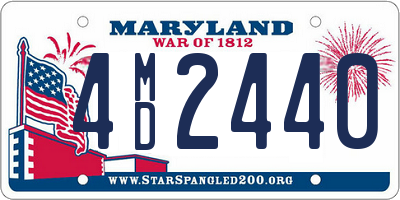 MD license plate 4MD2440