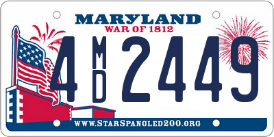 MD license plate 4MD2449