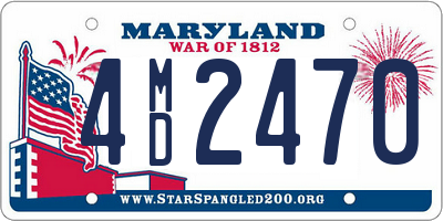 MD license plate 4MD2470