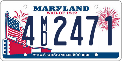 MD license plate 4MD2471