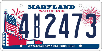 MD license plate 4MD2473