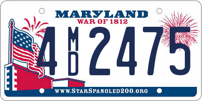 MD license plate 4MD2475