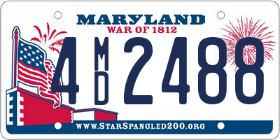 MD license plate 4MD2488