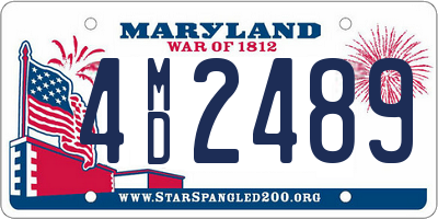 MD license plate 4MD2489