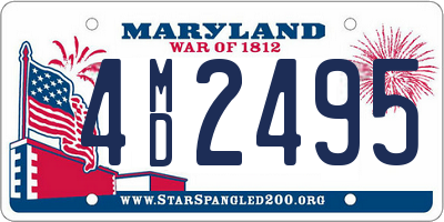 MD license plate 4MD2495