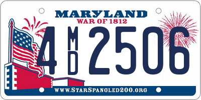 MD license plate 4MD2506