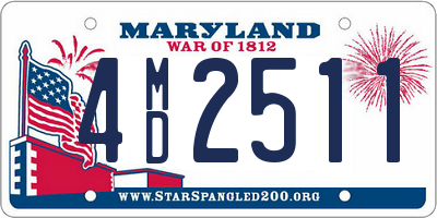 MD license plate 4MD2511